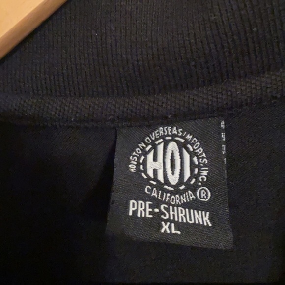 VINTAGE SECURITY BLACK SHORT SLEEVE POLO XL - Picture 2 of 3